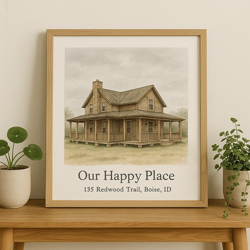 House portrait transformation